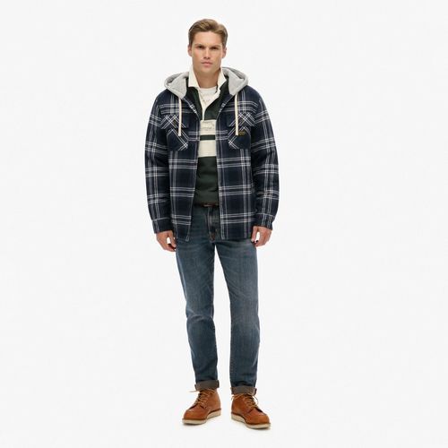 Buzo Abierto Para Hombre Surplus Hooded Check Shirt Superdry