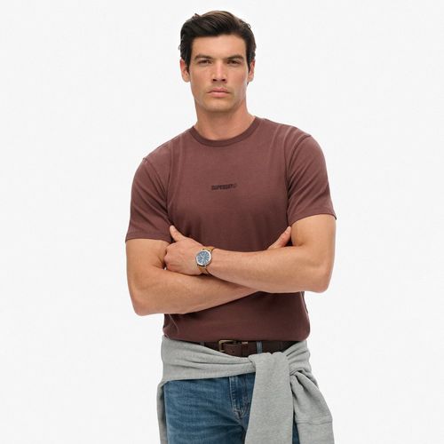 Camiseta Manga Corta Para Hombre Micro Logo Superdry