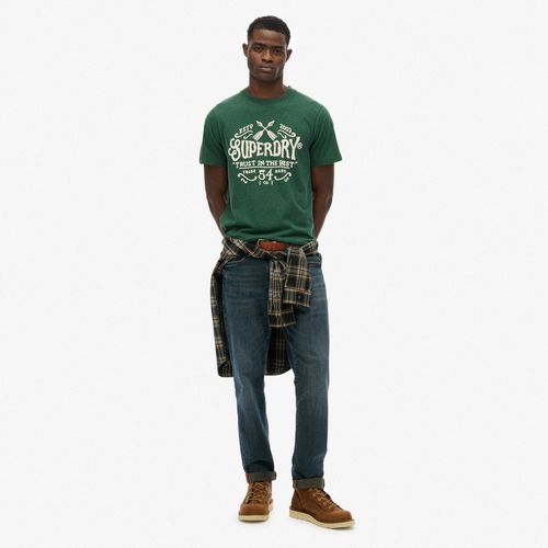 Camiseta Manga Corta Para Hombre Outdoor Flock Relaxed Tee Superdry