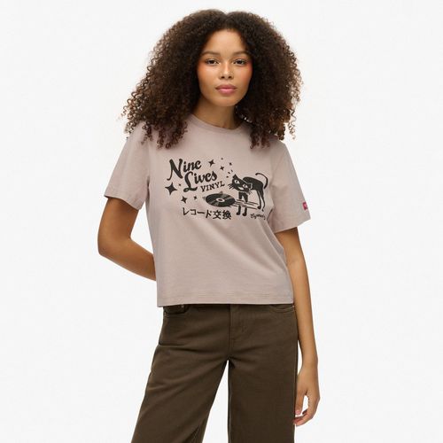 Camiseta Manga Corta Para Mujer Roadside Trade Relaxed Tee Superdry