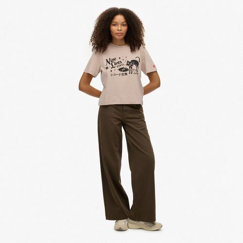 Camiseta Manga Corta Para Mujer Roadside Trade Relaxed Tee Superdry