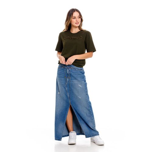 Camiseta Manga Corta Para Mujer Girbaud