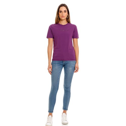 Camiseta Manga Corta Para Mujer Replay