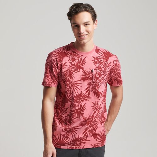 Camiseta Para Hombre Vintage Pocket Tee Aop Superdry