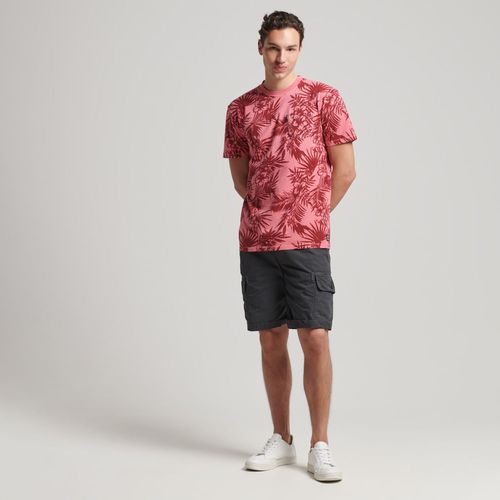 Camiseta Para Hombre Vintage Pocket Tee Aop Superdry