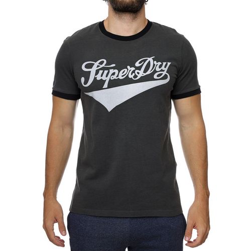 Camiseta Manga Corta Para Hombre Vintage Americana Ringer Tee Superdry