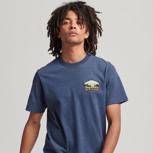 Camiseta Manga Corta Para Hombre Vintage Travel Superdry