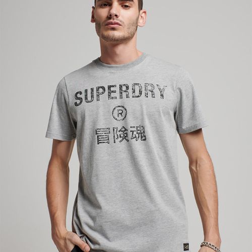 Camiseta Para Hombre Vintage Corp Logo Superdry
