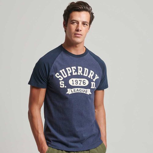 Camiseta Para Hombre Vintage Gym Raglan Superdry
