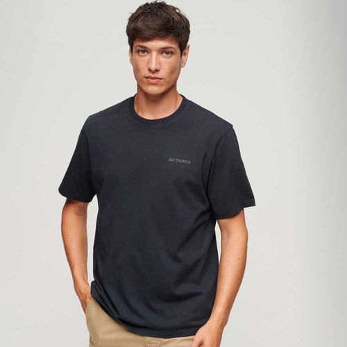 Camiseta Para Hombre Overdyed Logo Loose Superdry