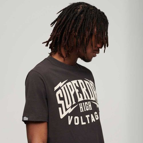 Camiseta Para Hombre Blackout Rock Graphic Superdry
