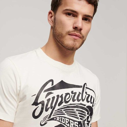 Camiseta Para Hombre Blackout Rock Graphic Superdry