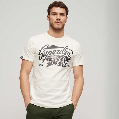 Camiseta Para Hombre Blackout Rock Graphic Superdry
