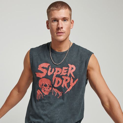 Camiseta Manga Sisa Para Hombre Vintage Flyer Superdry