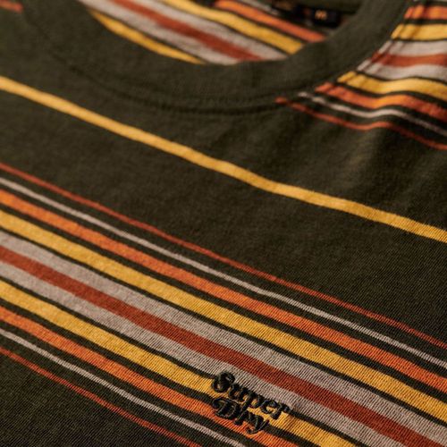 Camiseta Manga Corta Para Hombre Relaxed Fit Stripe Superdry