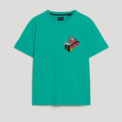 Camiseta Manga Corta Para Hombre Neon Travel Chest Loose Tee Superdry