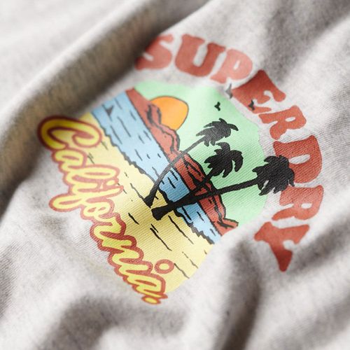 Camiseta Manga Corta Para Hombre Neon Travel Chest Loose Tee Superdry