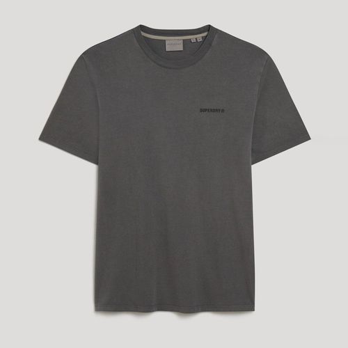 Camiseta Manga Corta Para Hombre Overdyed Logo Loose Tee Superdry