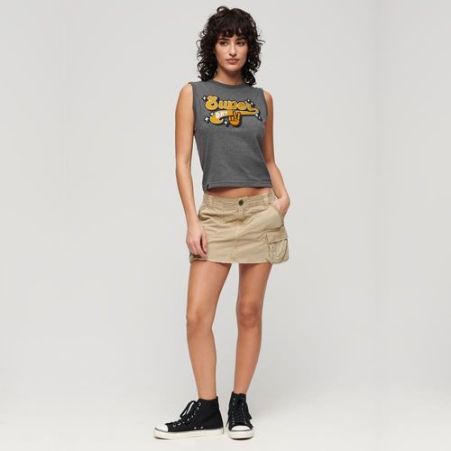 Camiseta Para Mujer Retro Embellished Slim Vest Superdry