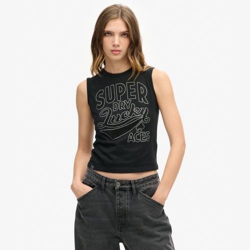 Camiseta Para Mujer Retro Embellished Slim Vest Superdry
