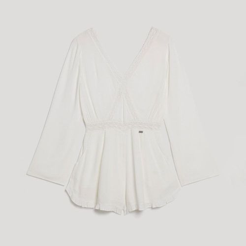 Vestido Corto Para Mujer Flare Sleeve Cut Out Playsuit Superdry