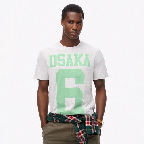 Camiseta Manga Corta Para Hombre Osaka 6 Marl Standard Tee Superdry