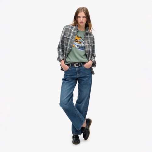 Camiseta Manga Corta Para Mujer Tokyo Vl Graphic Relaxed Tee Superdry