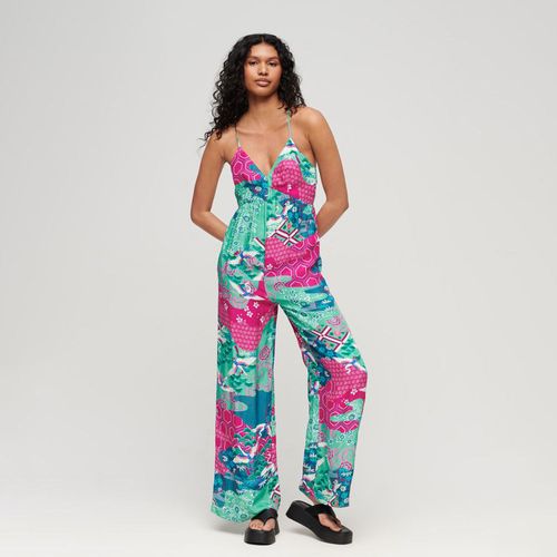 Enterizo Largo Para Mujer Printed Cami Jumpsuit Superdry