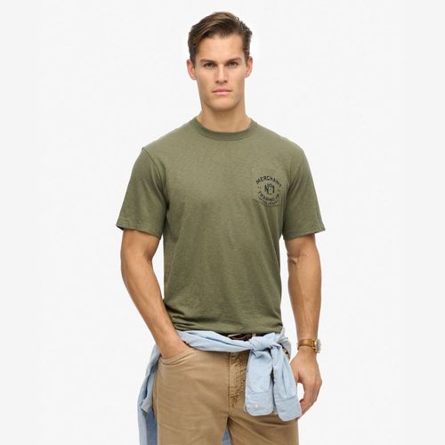 Camiseta Manga Corta Para Hombre Merchant Graphic Tee Superdry
