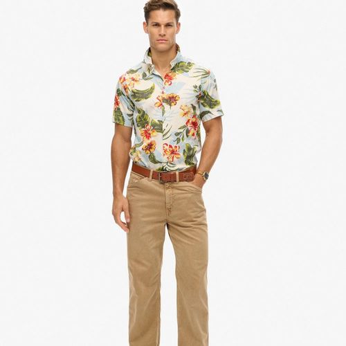 Camisa Manga Corta Para Hombre Hawaiian Print Superdry
