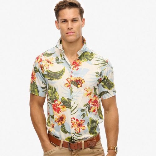 Camisa Manga Corta Para Hombre Hawaiian Print Superdry