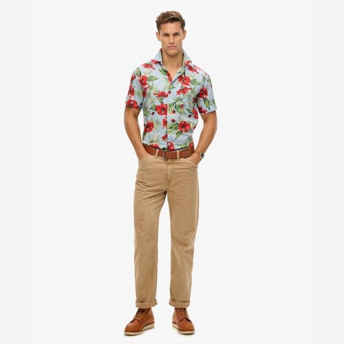Camisa Manga Corta Para Hombre Hawaiian Print Superdry