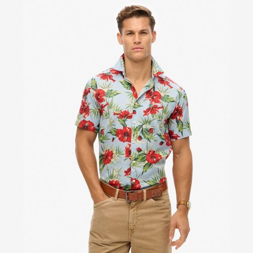 Camisa Manga Corta Para Hombre Hawaiian Print Superdry