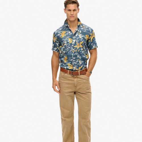 Camisa Manga Corta Para Hombre Hawaiian Print Superdry