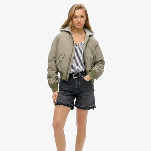 Camiseta Manga Corta Para Mujer Studios Slub Emb Vee Tee Superdry