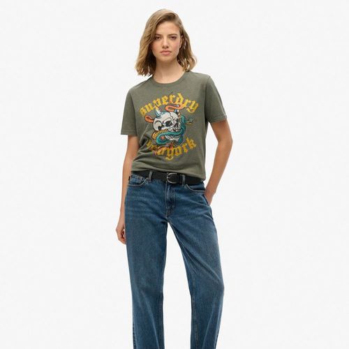 Camiseta Manga Corta Para Mujer Neo Trad Tattoo Relaxed Tee Superdry