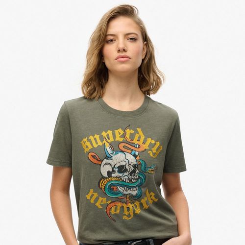 Camiseta Manga Corta Para Mujer Neo Trad Tattoo Relaxed Tee Superdry