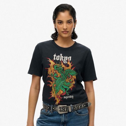 Camiseta Manga Corta Para Mujer Neo Trad Tattoo Relaxed Tee Superdry