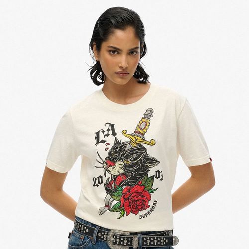 Camiseta Manga Corta Para Mujer Neo Trad Tattoo Relaxed Tee Superdry