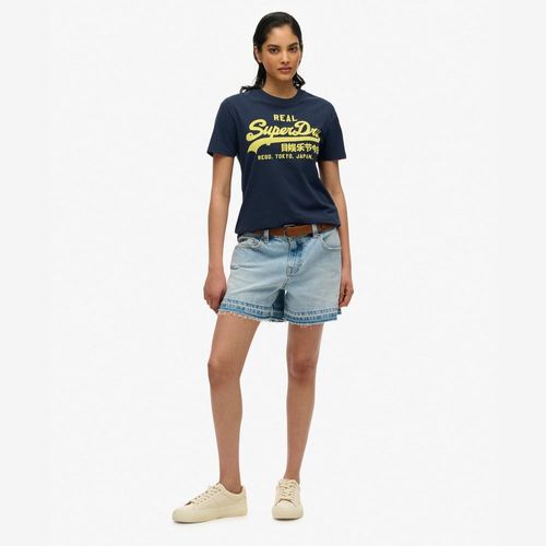 Camiseta Manga Corta Para Mujer Vl Neon Slim Tee Superdry