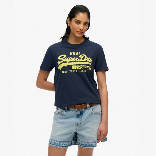 Camiseta Manga Corta Para Mujer Vl Neon Slim Tee Superdry