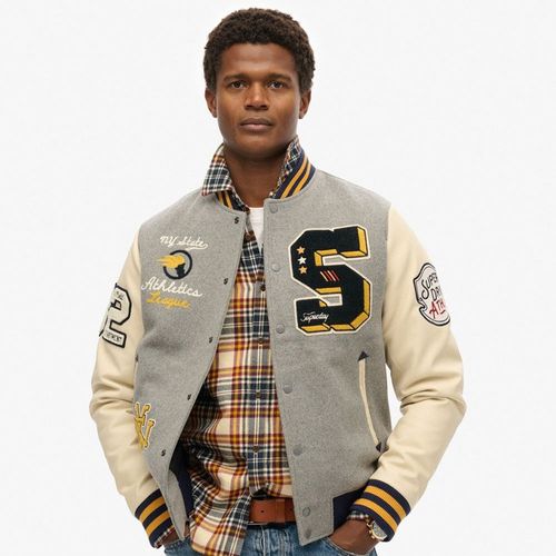 Chaqueta Casual Para Hombre College Patched Bomber Superdry