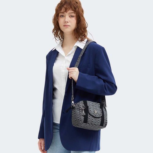 Bolso Para Mujer Kazia Grey Denim Jq Kipling