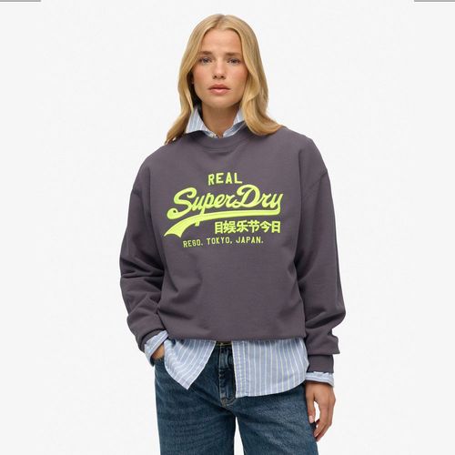 Buzo Cerrado Para Mujer Vl Neon Loose Crew Superdry