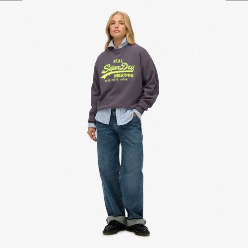Buzo Cerrado Para Mujer Vl Neon Loose Crew Superdry
