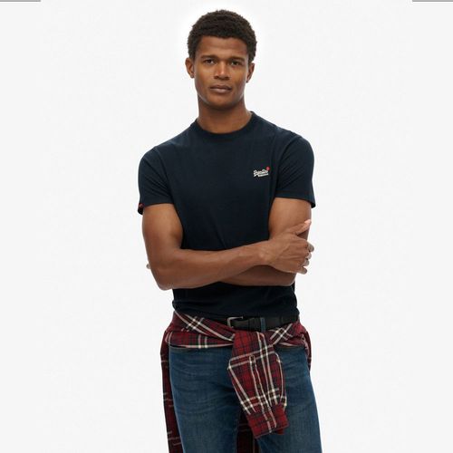 Camiseta Manga Corta Para Hombre Essential Contrast Emb Tee Superdry