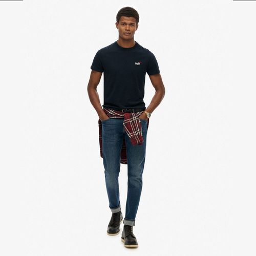 Camiseta Manga Corta Para Hombre Essential Contrast Emb Tee Superdry