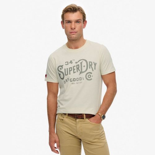 Camiseta Manga Corta Para Hombre Heritage Brand Relaxed Tee Superdry