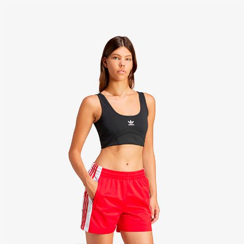 Crop Top Para Mujer Wmns Top Trifolio Black Adidas