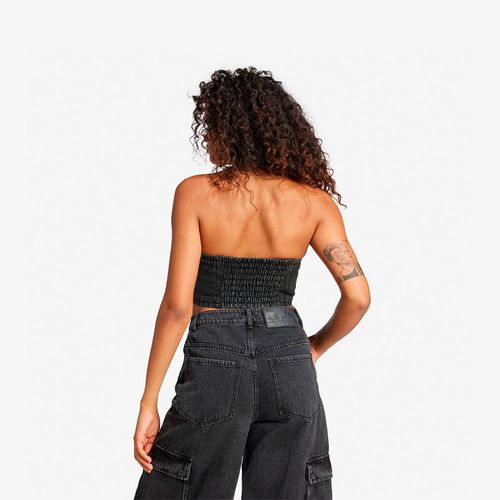 Top Para Mujer Womens Denim Top Tube B Adidas